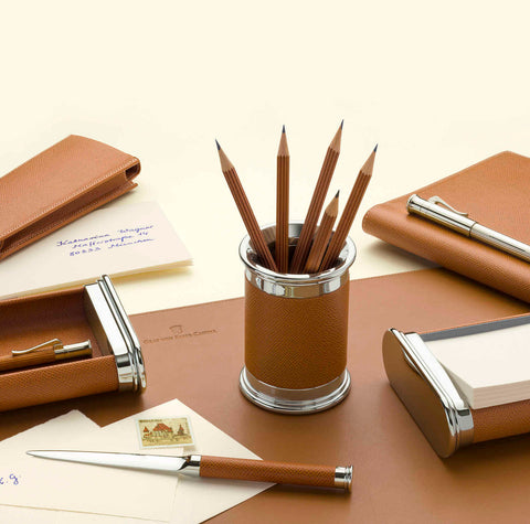 Epsom Desk Cognac 6 Piece Set by Graf Von Faber Castell