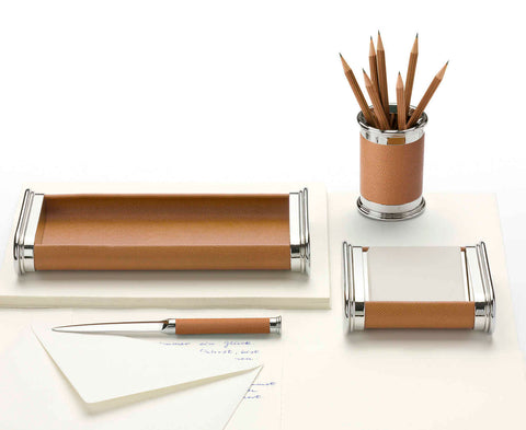 Epsom Desk Cognac 6 Piece Set by Graf Von Faber Castell