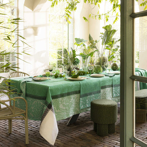 Escapade Tropicale  Green  by Le Jacquard Francais