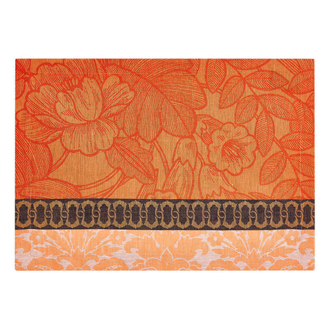Escapade Tropicale  Orange Placemat by Le Jacquard Francais