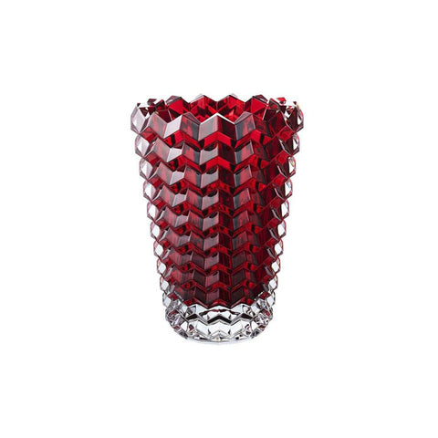 Eye II Vase 250 Red Rd by Baccarat
