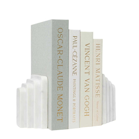 Fermalibri White Book Ends Pair by Sferra