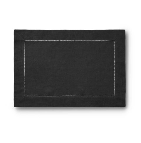 Festival Black - Set Of Four Placemats by Sferra