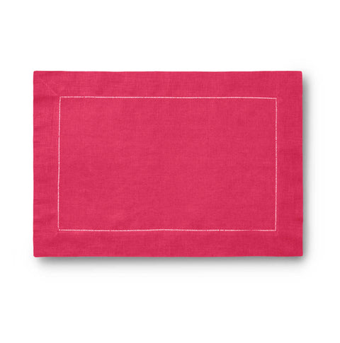 Festival Raspberry - Set Of Four Placemats by Sferra