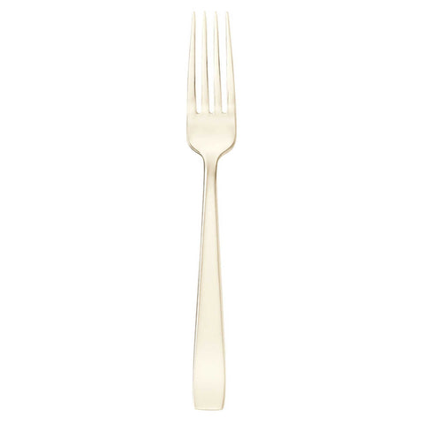 Flat Champagne Stainless Table Fork by Sambonet