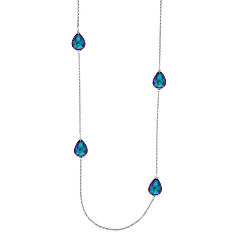 Fleurs De Psydelic Long Necklaces Blue Scarabee by Baccarat