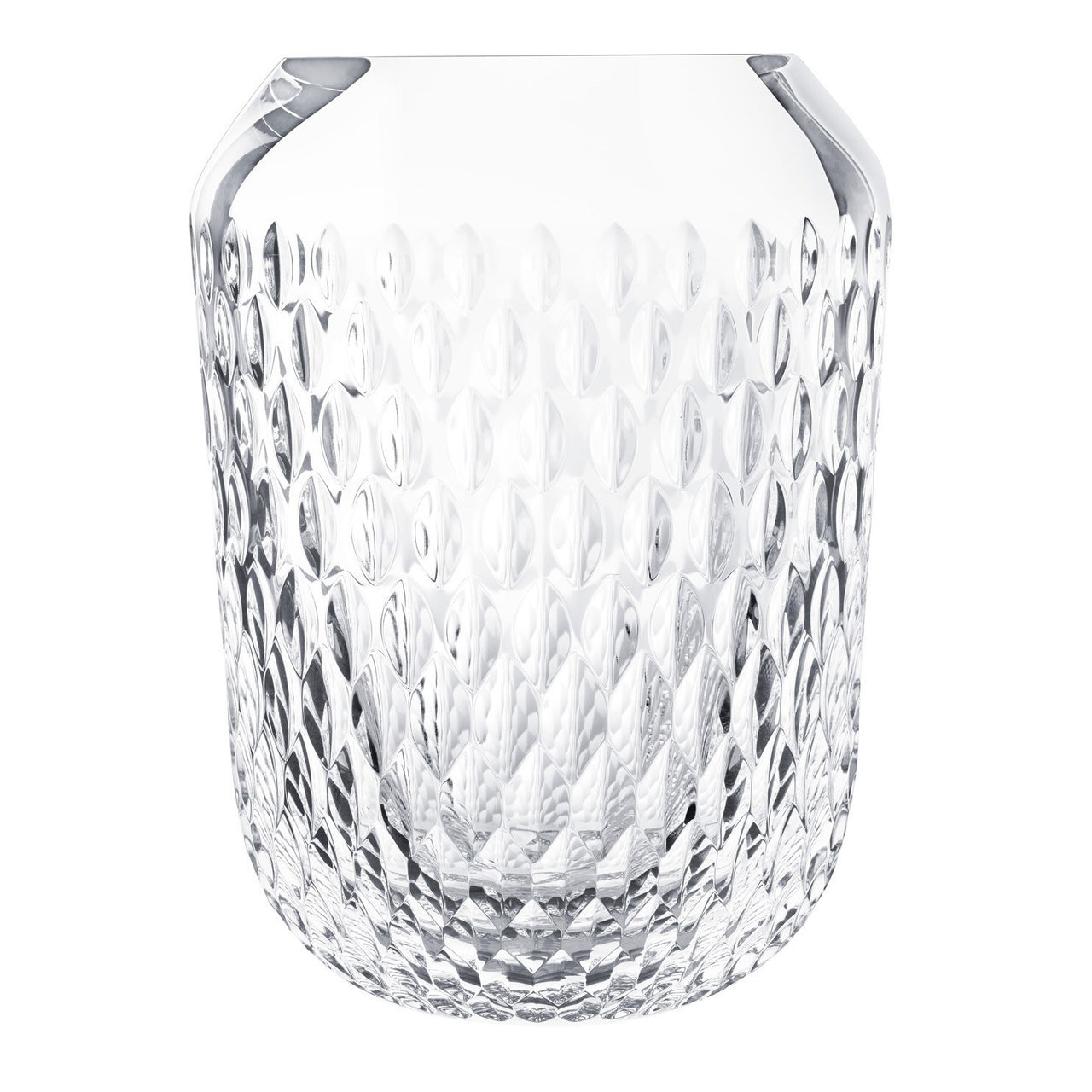 Large Hand Cut Folia Large Vase, Clear by Saint Louis – Atkinsons Of Vancouver