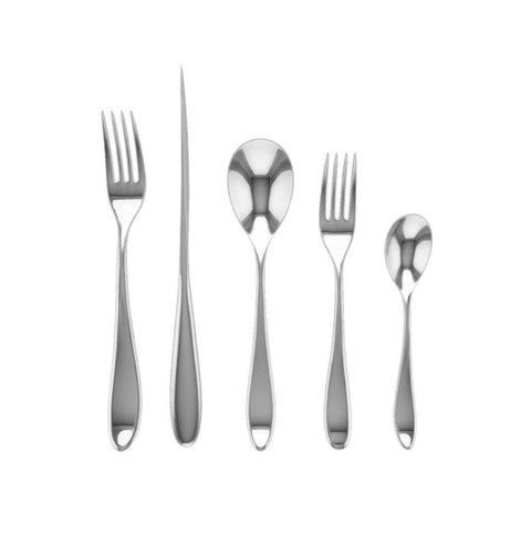 Forma Stainless Mirror 5 Pcs Place Setting by Mepra