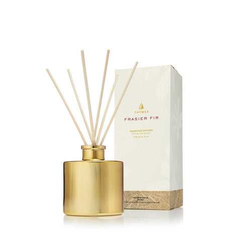 Frasier Fir Gilded Reed Diffuser, Petite Gold by Thymes