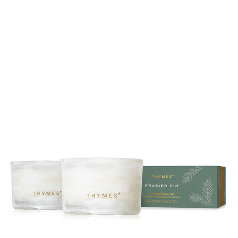 Frasier Fir Tidings Poured Candle Set/2 3oz by Thymes