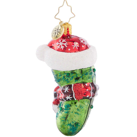 Gem Ornament Chilly Christmas Pickle  by Christopher Radko