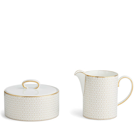 Gio Gold Covered Sugar & Creamer Set by Wedgwood