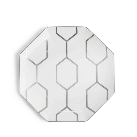 Gio Platinum Accent Plate Octagonal by Wedgwood
