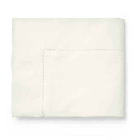 Giza 45 Percale Ivory Queen Duvet Cover by Sferra