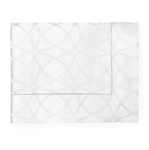 Giza 45 Porta White Queen Flat Sheet by Sferra