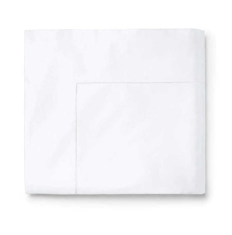 Giza 45 Sateen White King Flat Sheet by Sferra