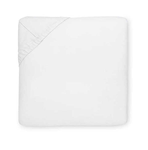Giza 45 Sateen White Queen Bottom Fitted by Sferra