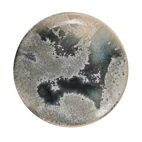 Glaze B White & Soft Blue Classic Dinner plate by KH Wurtz