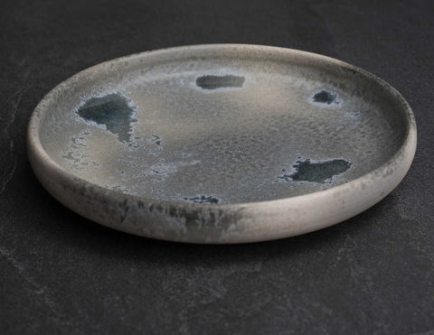 Glaze B White & Soft Blue Serving Platter (#15) by KH Wurtz