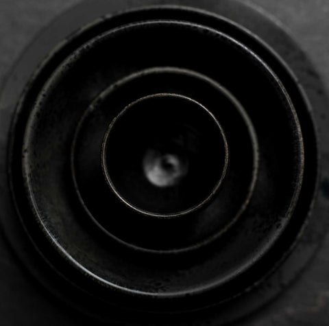 Glaze E Black Large Flat Plate (#6) by KH Wurtz