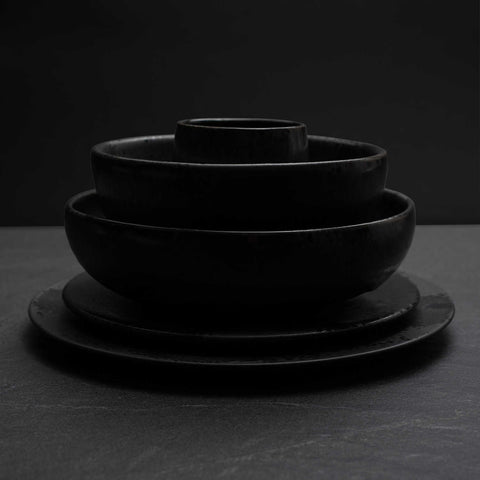 Glaze E Black Small Bowl (#7) by KH Wurtz