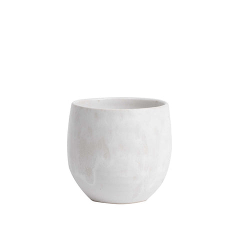 Glaze I Ivory White Cup (#1) by KH Wurtz