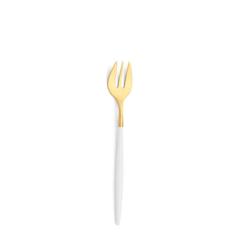Goa White Gold Oyster Fork by Cutipol
