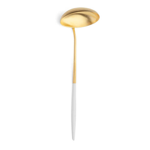 Goa White Gold Soup Ladle by Cutipol