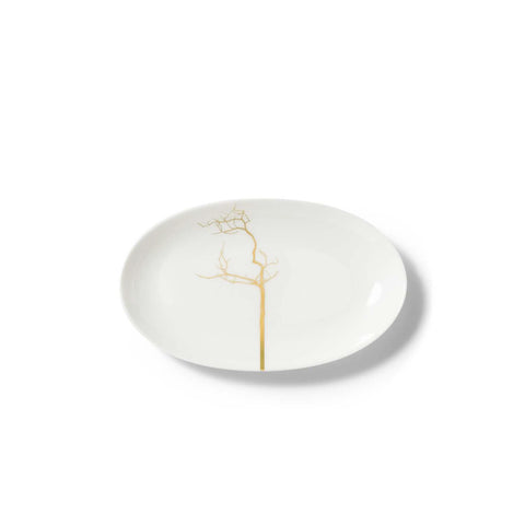 Golden Forest Oval Dish by Dibbern