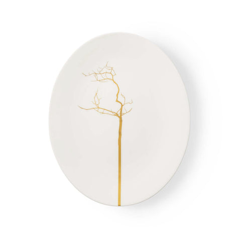 Golden Forest Oval Platter / Fish Plate by Dibbern