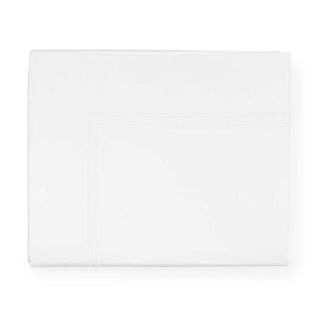 Grande Hotel White/White Twin Flat Sheet by Sferra