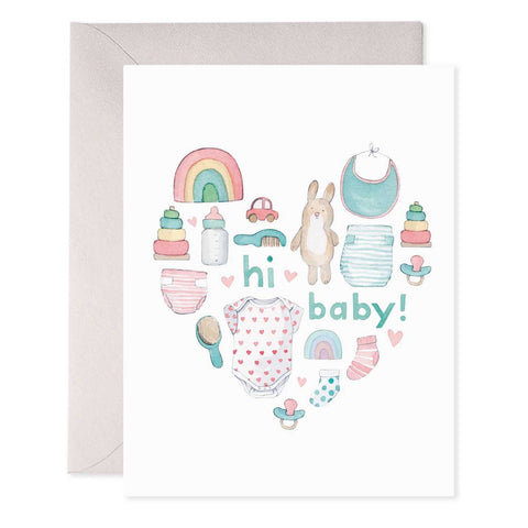 Greeting Card Baby Heart by E Frances Paper