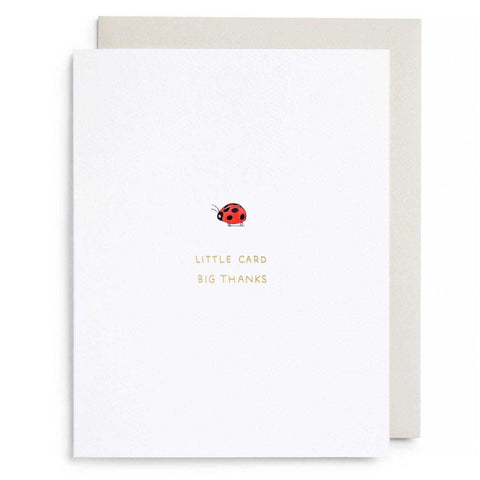 Greeting Card Little Card Big Thanks by E Frances Paper