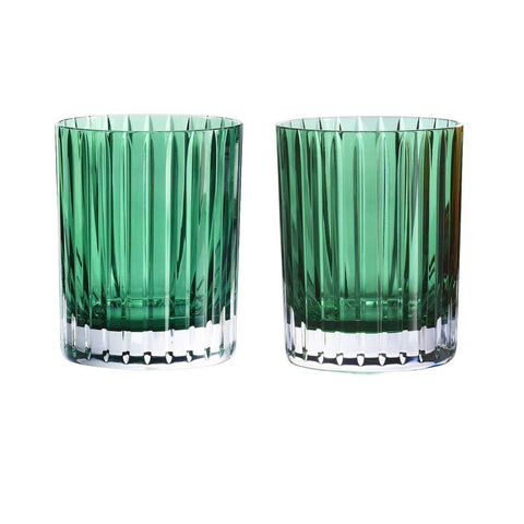 Harmonie Dark Green Tumbler #2 Box/2 by Baccarat