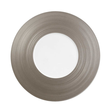 Hemisphere Metallic Grey Charger Plate by Jl Coquet