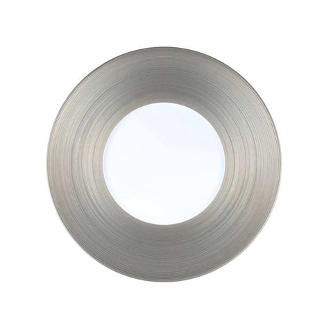 Hemisphere Platinum Full Rim Dinner Plate by JL Coquet