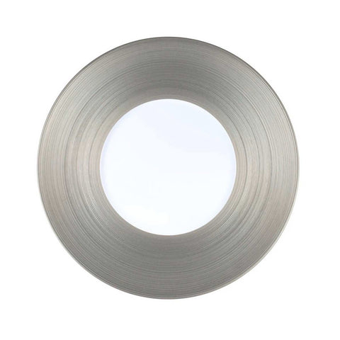 Hemisphere Platinum Full Rim Dinner Plate O/S by JL Coquet