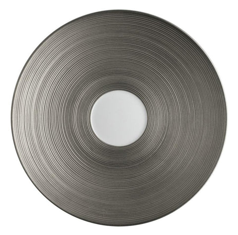 Hemisphere Platinum Full Rim Tea Saucer by JL Coquet
