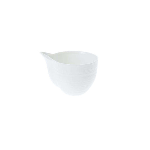 Hemisphere Satin White Creamer by JL Coquet