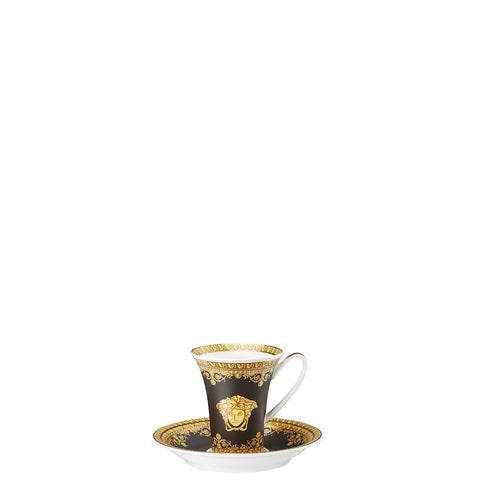 I Love Baroque Nero Ad Cup & Saucer 5 In by Versace