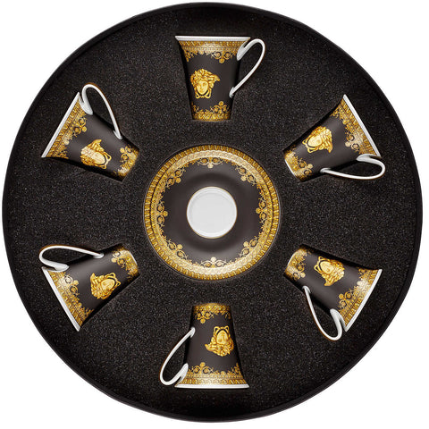 I Love Baroque Nero Ad Cup & Saucer Set/Six Round Hat Box by Versace