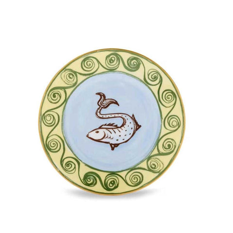 Il Viaggio Di Nettuno Flat Bread Plate - Sky Blue by Ginori