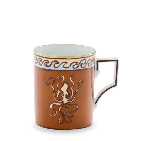 Il Viaggio Di Nettuno Mug - Terracotta by Ginori