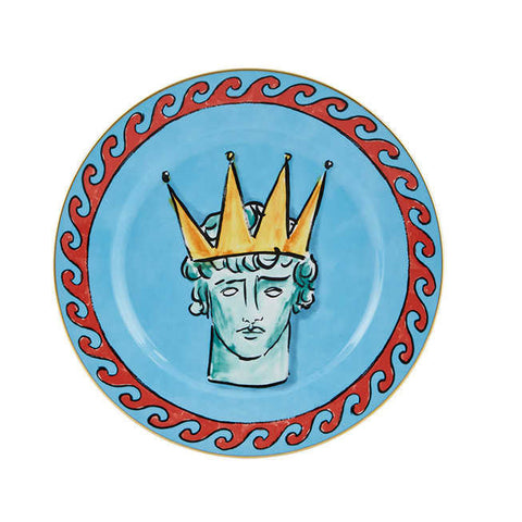 Il Viaggio Di Nettuno Sea Blue Dinner Plate  by Richard Ginori