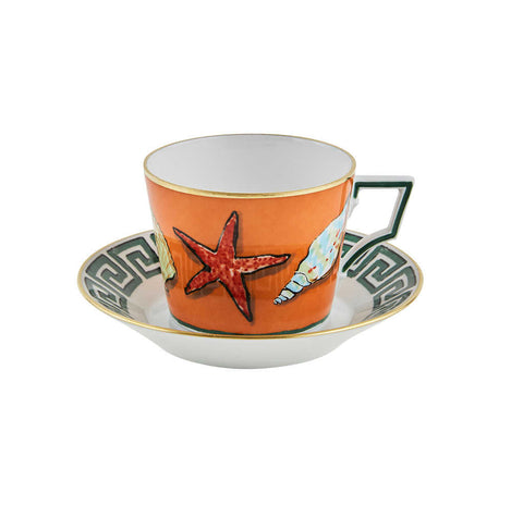 Il Viaggio Di Nettuno Set Of 2 Tea Cups/Saucers by Richard Ginori