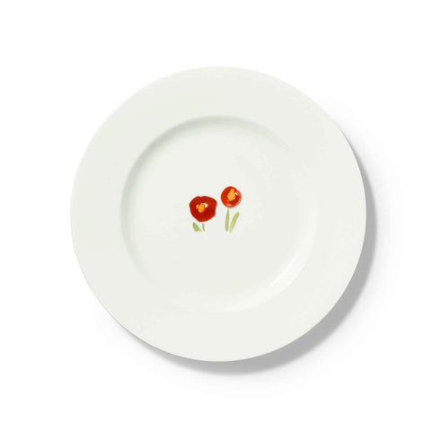 Impression Dinner Plate 28cm Red Poppy by Dibbern