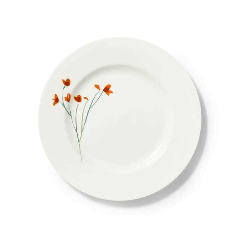Impression Plate 26,5 cm Red by Dibbern