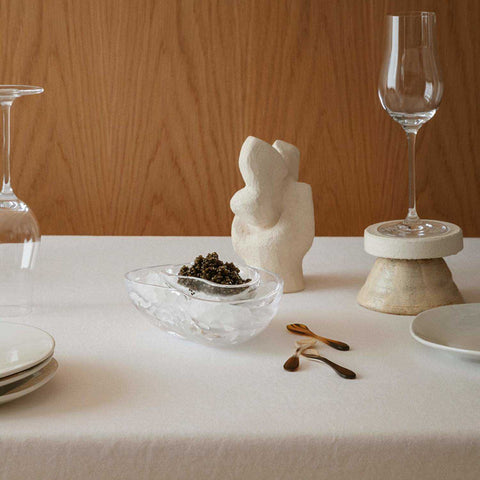 Indulgence Caviar Dish, Glass Crystalline by Georg Jensen
