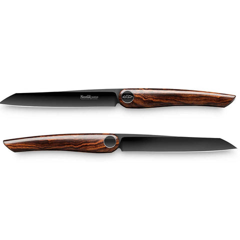 Janus Steak Knife 115 Set of 2 Desert Ironwood by Nesmuk