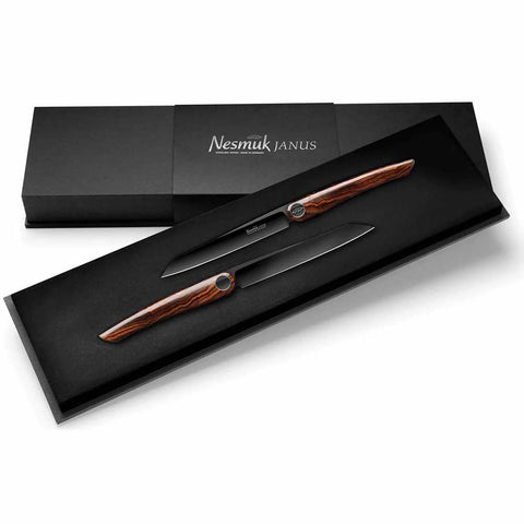 Janus Steak Knife 115 Set of 2 Desert Ironwood by Nesmuk